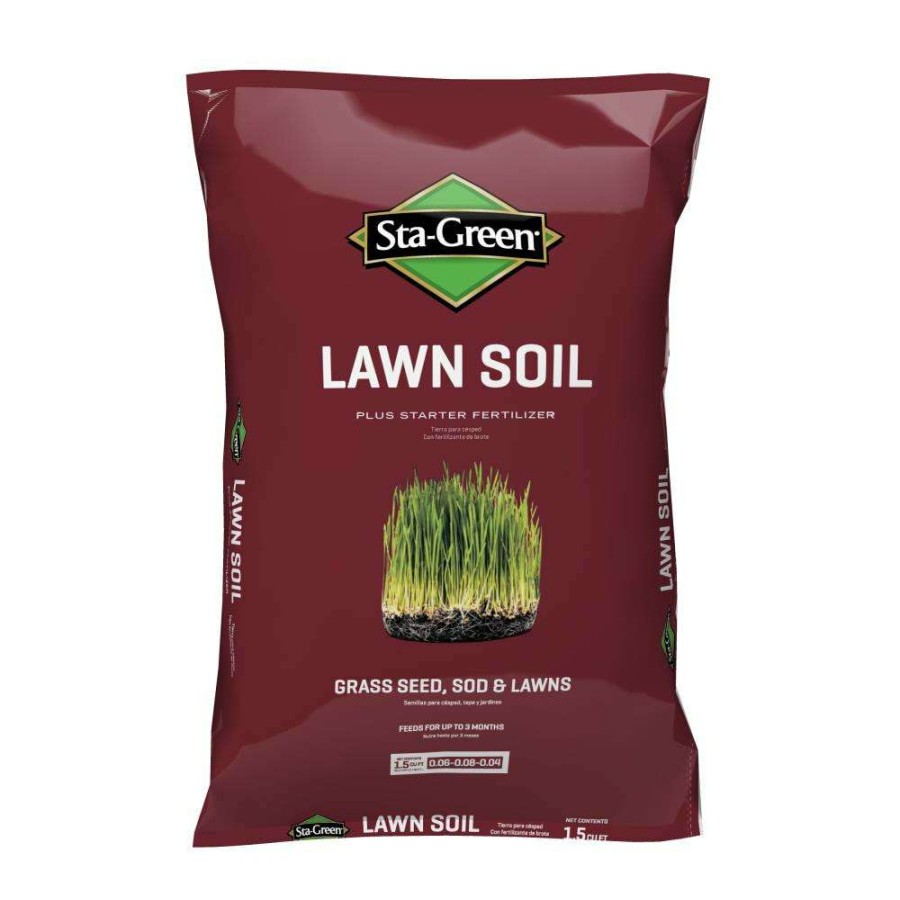 Soil & Soil Amendments * | Sta-Green Soil & Soil Amendments 1.5-Cu Ft Lawn Soil