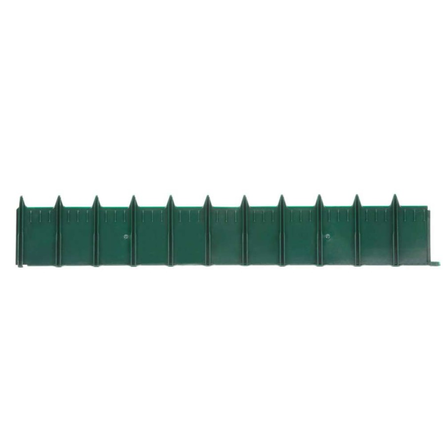 Edging * | Greenscapes 3-Ft Green Plastic Landscape Edging Section