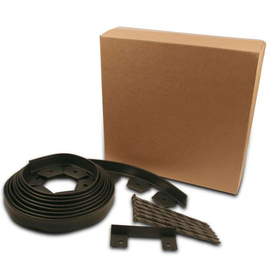 Edging * | Easyflex 20-Ft Black Plastic Landscape Edging Roll