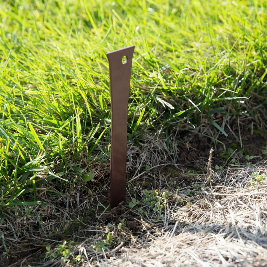 Edging * | Col-Met 12-In Brown Steel Edging Stake