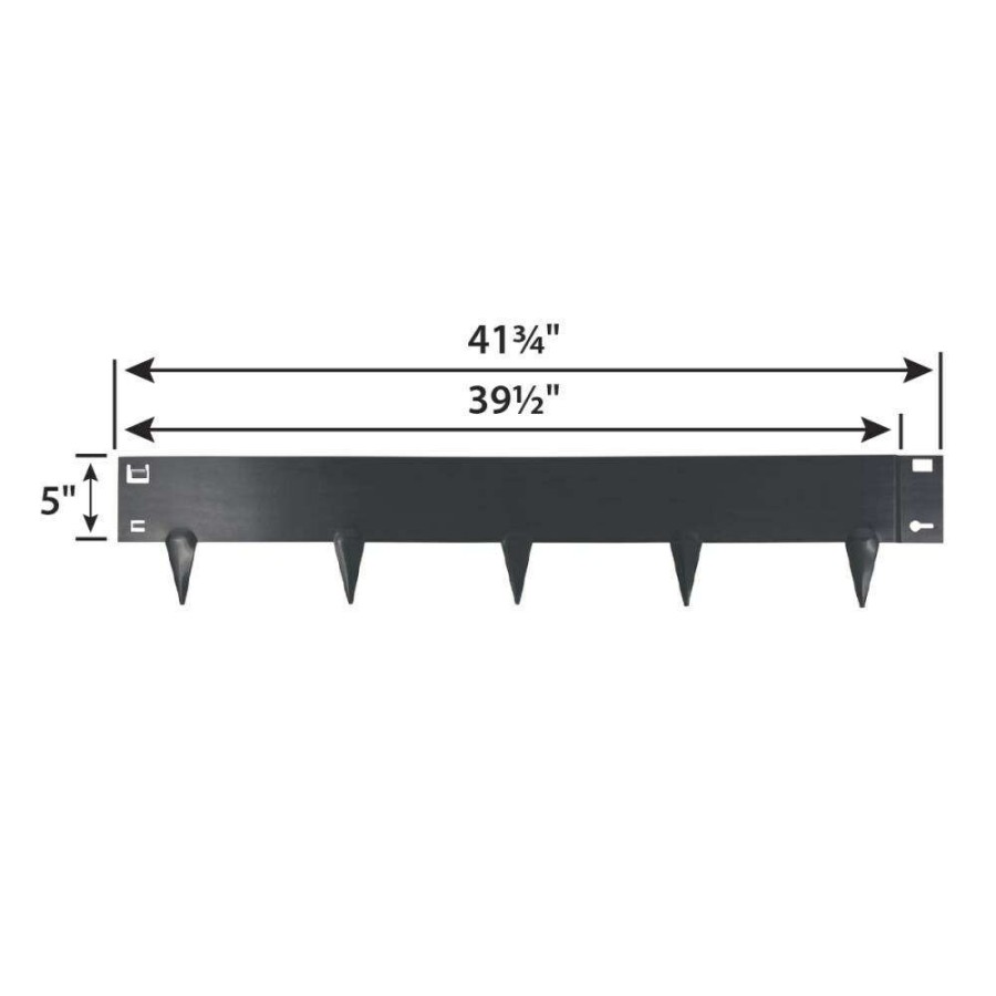 Edging * | Ironridge 5-Pack Slate Landscape Edging Section