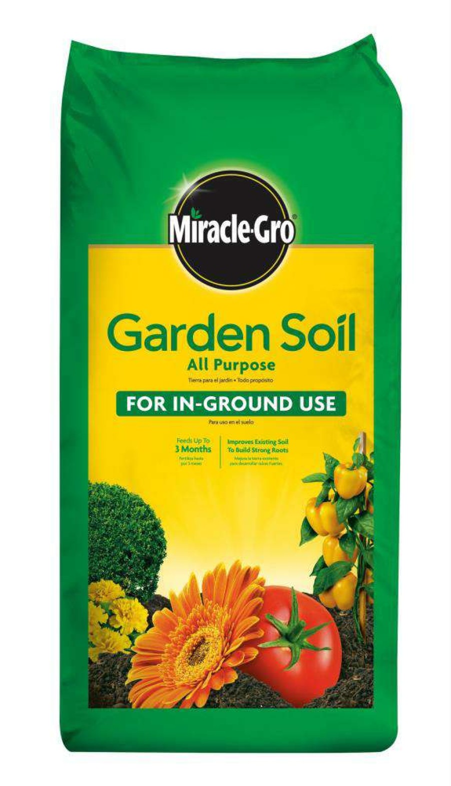 Soil & Soil Amendments * | Miracle-Gro Soil & Soil Amendments All Purpose For In-Ground Use 2-Cu Ft Garden Soil