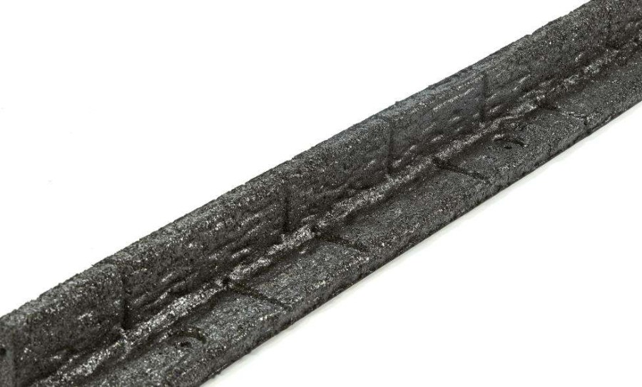 Edging * | Rubberific 4-Ft Black Rubber Landscape Edging Section