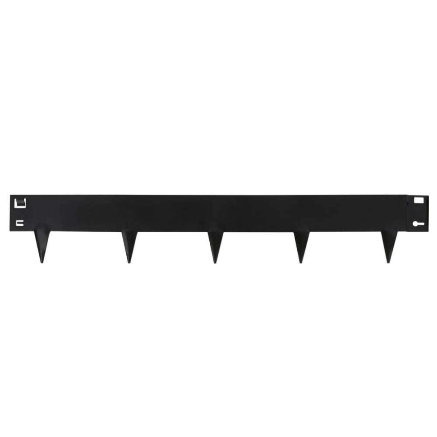 Edging * | Ironridge 5-Pack Black Landscape Edging Section