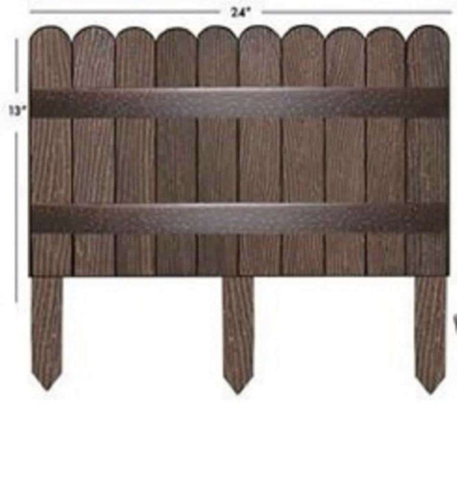 Edging * | Style Selections Edging Whiskey Scalloped Fence