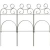 Edging * | Garden Accents Edging 14-In H X 8-T L White Scroll Folding Fence