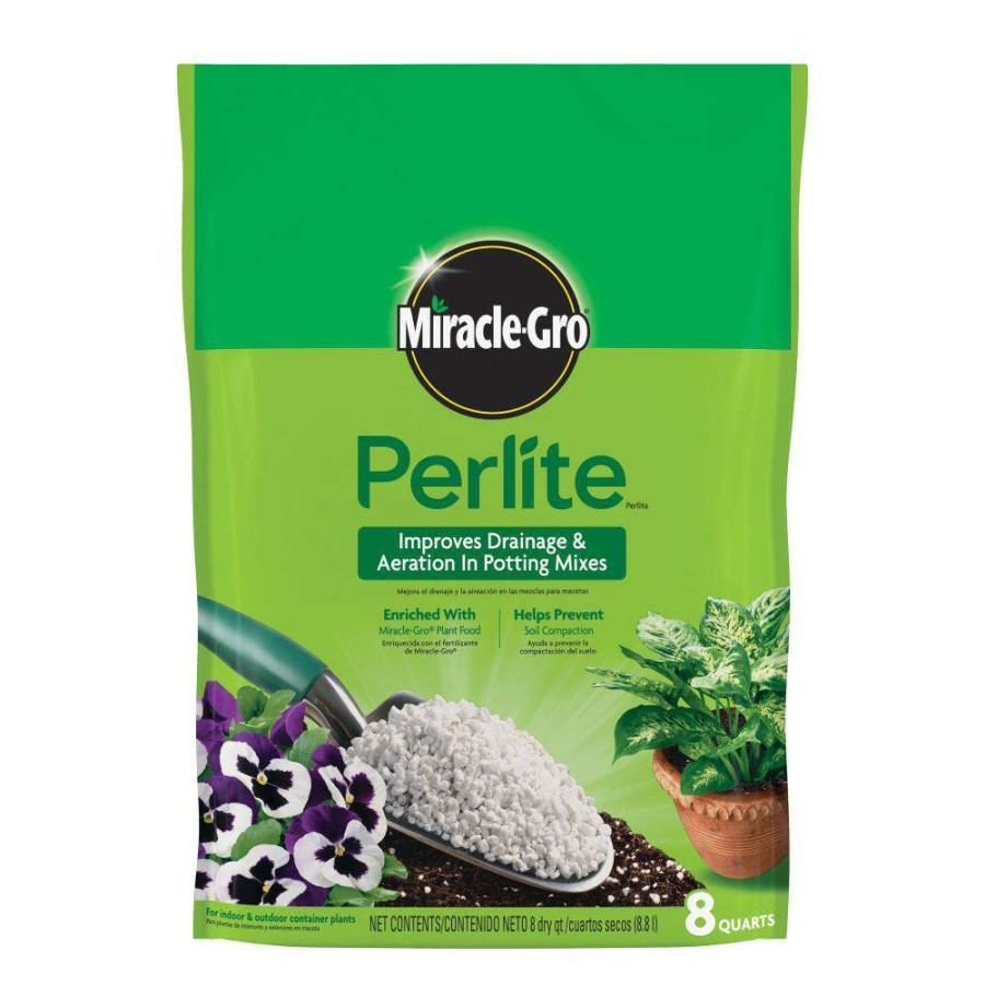 Soil & Soil Amendments * | Miracle-Gro Soil & Soil Amendments Perlite Improves Soil Structure