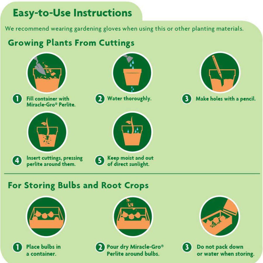 Soil & Soil Amendments * | Miracle-Gro Soil & Soil Amendments Perlite Improves Soil Structure