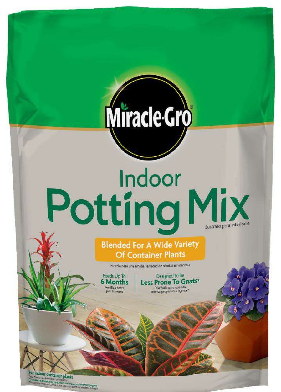 Soil & Soil Amendments * | Miracle-Gro Soil & Soil Amendments Indoor 6-Quart Potting Soil Mix