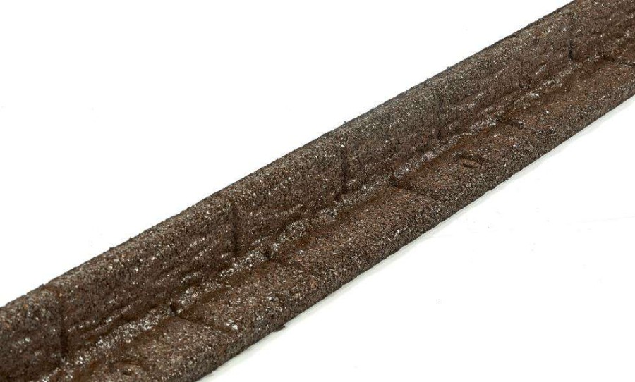 Edging * | Rubberific 4-Ft Brown Rubber Landscape Edging Section