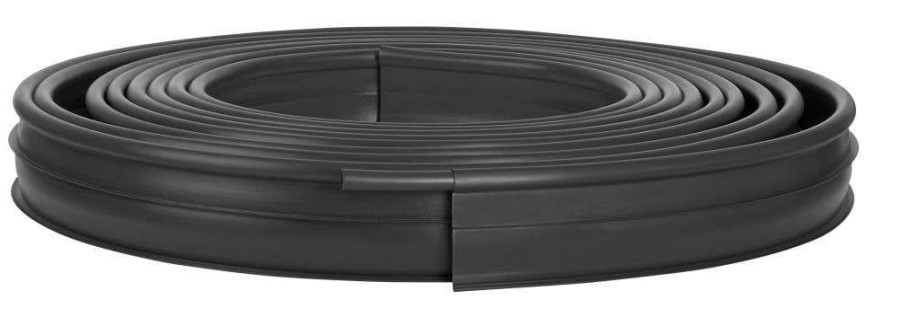 Edging * | Suncast Dig-In 60 Ft. Resin Edging 60-Ft Black Plastic Landscape Edging Roll