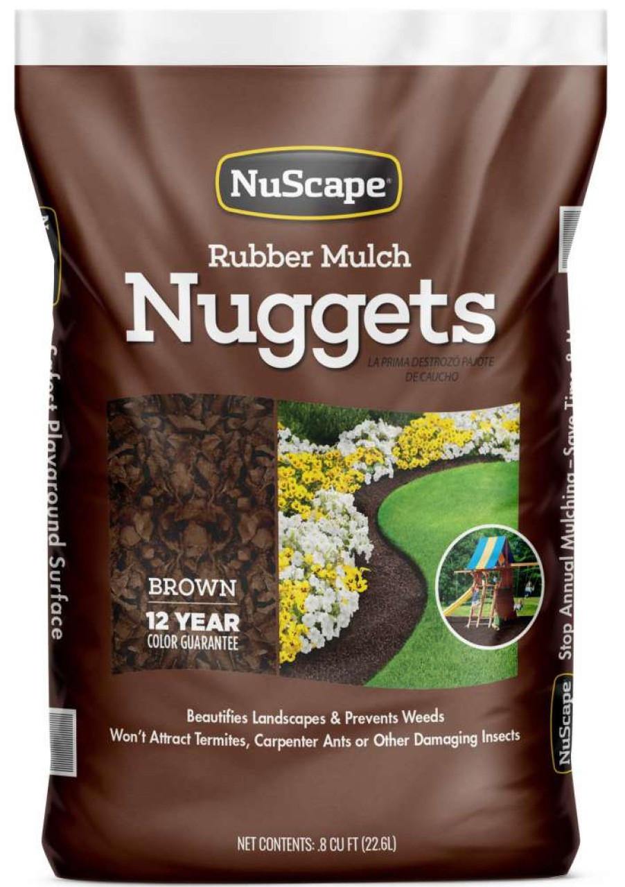 Mulch * | Nuscape 0.8-Cu Ft Brown Rubber Mulch