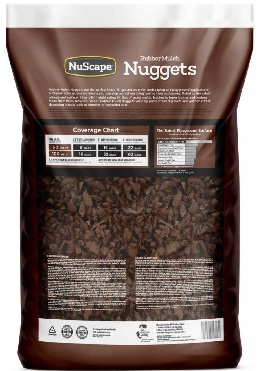 Mulch * | Nuscape 0.8-Cu Ft Brown Rubber Mulch