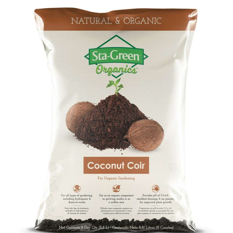 Soil & Soil Amendments * | Sta-Green Soil & Soil Amendments Organic Coconut Coir Moisture Control