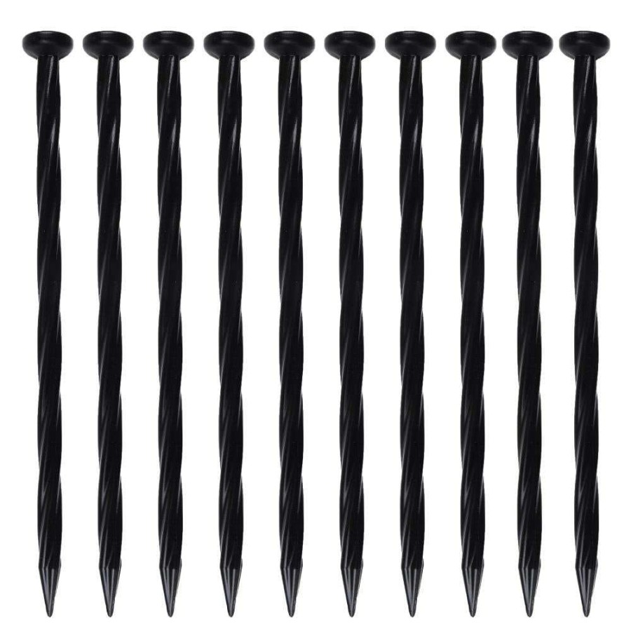 Edging * | Easyflex 10-Pack 8-In Black Plastic Edging Stake