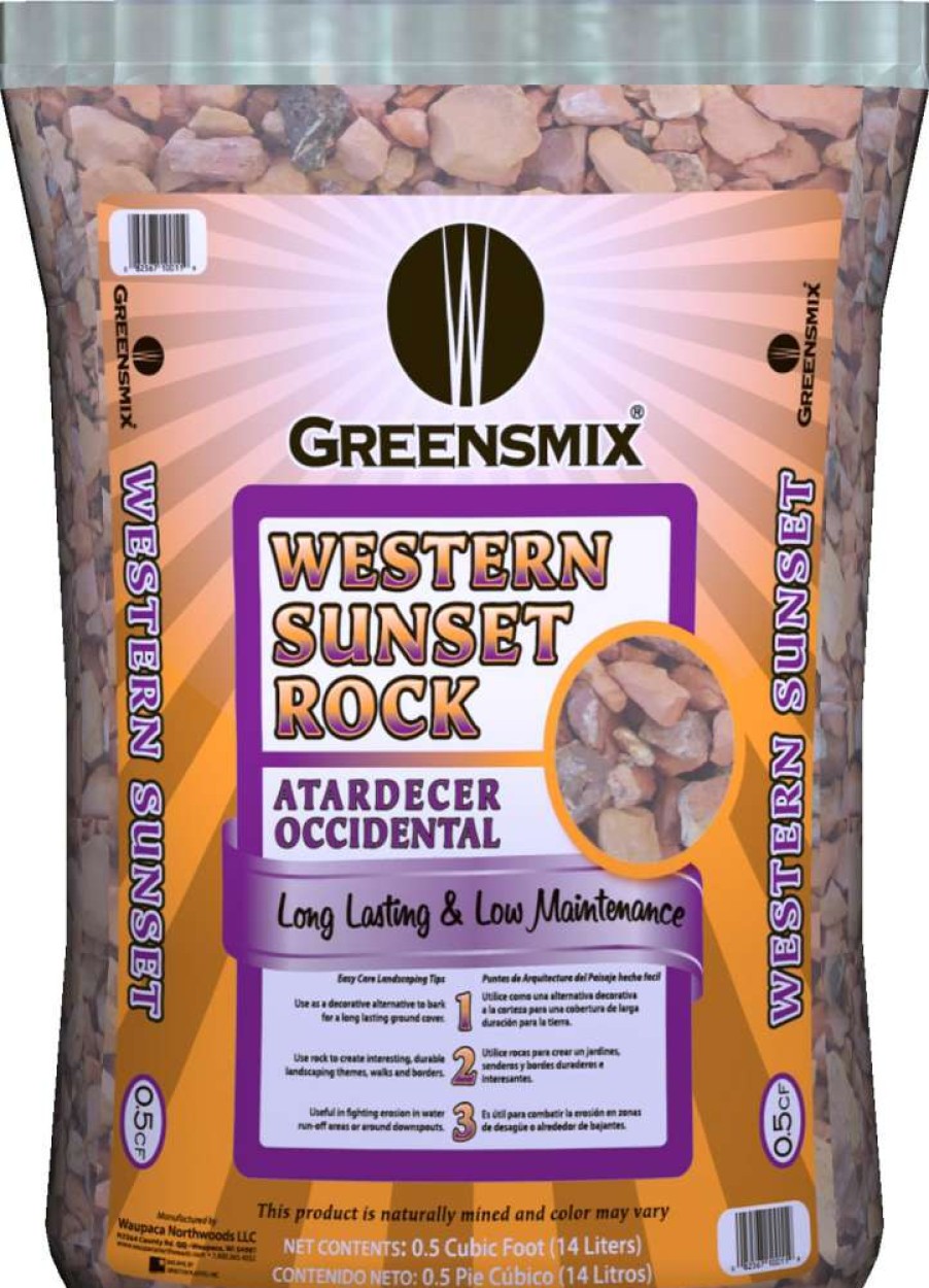 Landscaping Rock * | Greensmix Landscaping Rock 0.5-Cu Ft Western Sunset Garden Rock