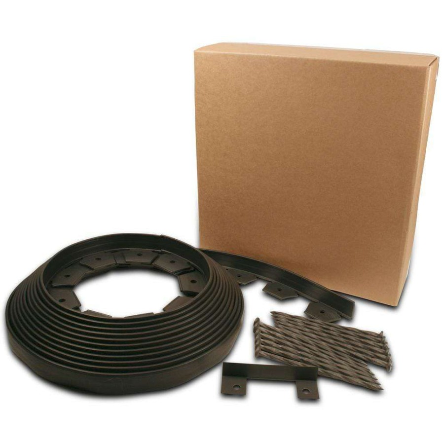 Edging * | Easyflex 40-Ft Black Plastic Landscape Edging Roll