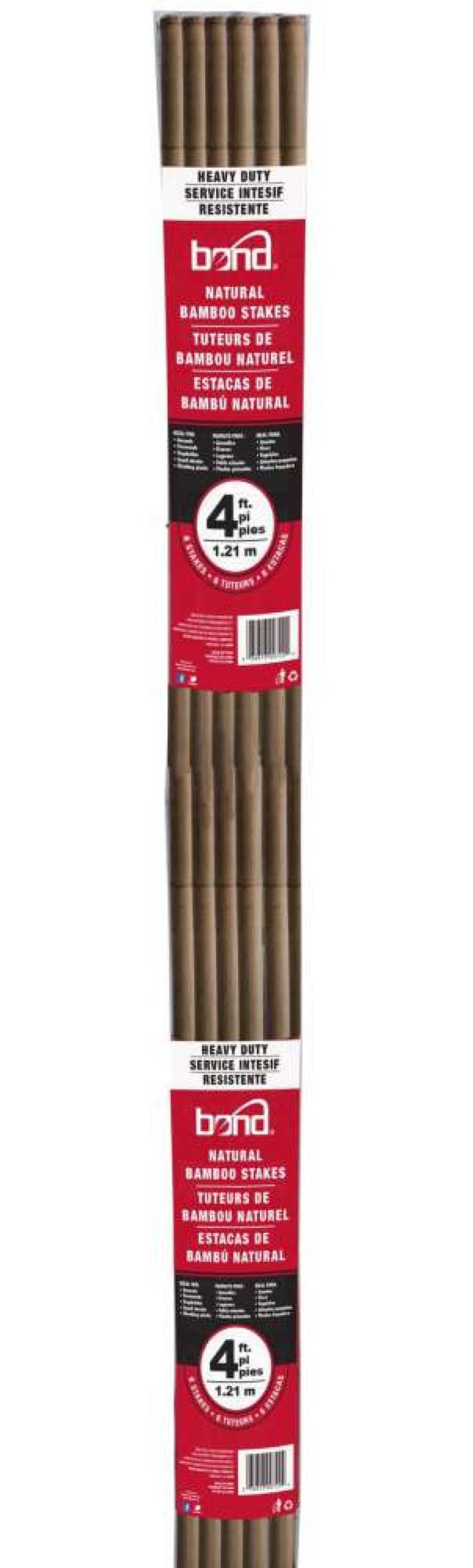 Landscape Fabric & Stakes * | Garden Treasures Landscape Fabric & Stakes 6-Pack 48-In Bamboo Landscape Stake