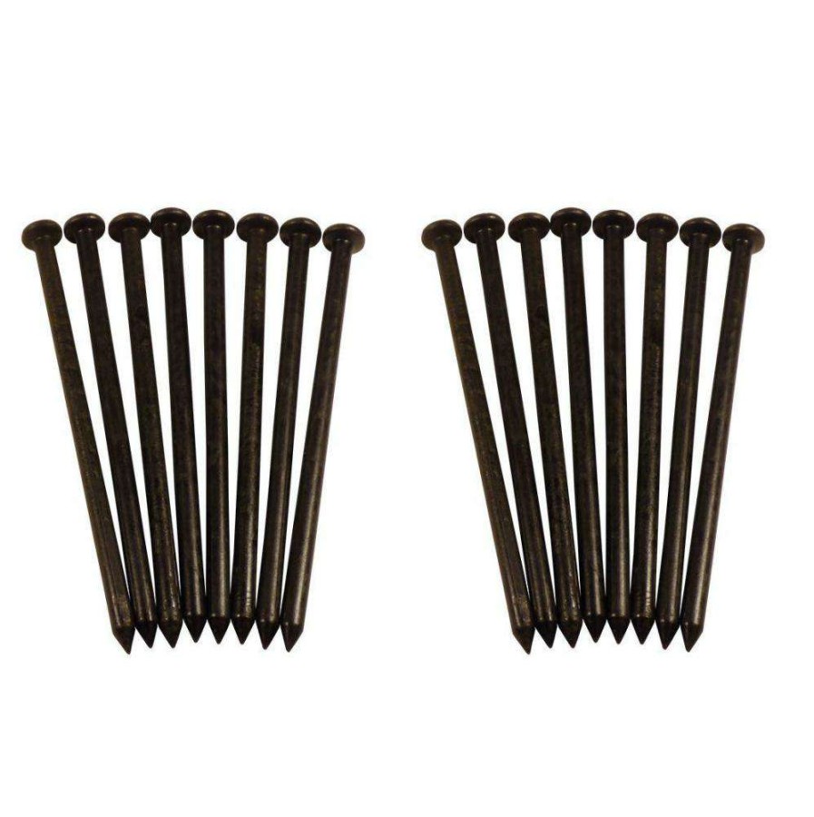 Edging * | Expert Edge Edging 16-Pack 8.5-In Black Plastic Paver Spike