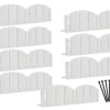 Edging * | Easyflex 8-Pack 10-Ft White Plastic Landscape Edging Bundle