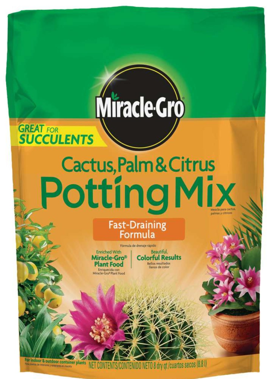 Soil & Soil Amendments * | Miracle-Gro Soil & Soil Amendments 8-Quart Potting Soil Mix