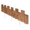 Edging * | Greenes 3-Ft Brown Wood Landscape Edging Section