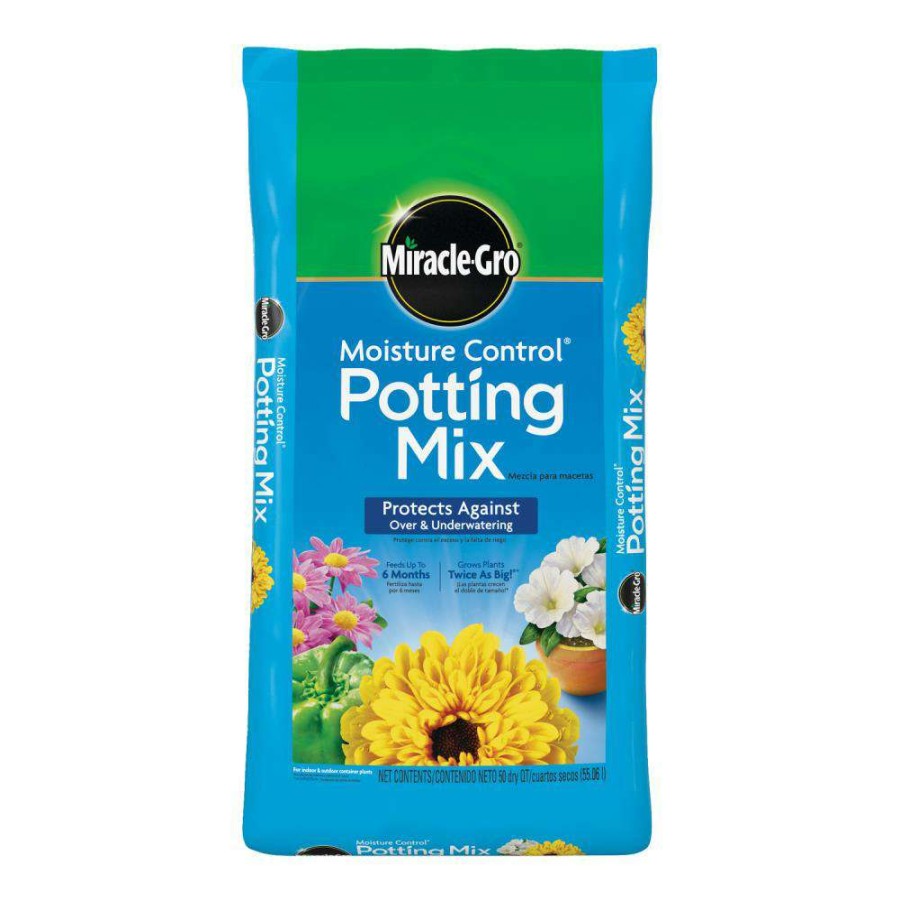 Soil & Soil Amendments * | Miracle-Gro Soil & Soil Amendments Moisture Control 50-Quart Potting Soil Mix