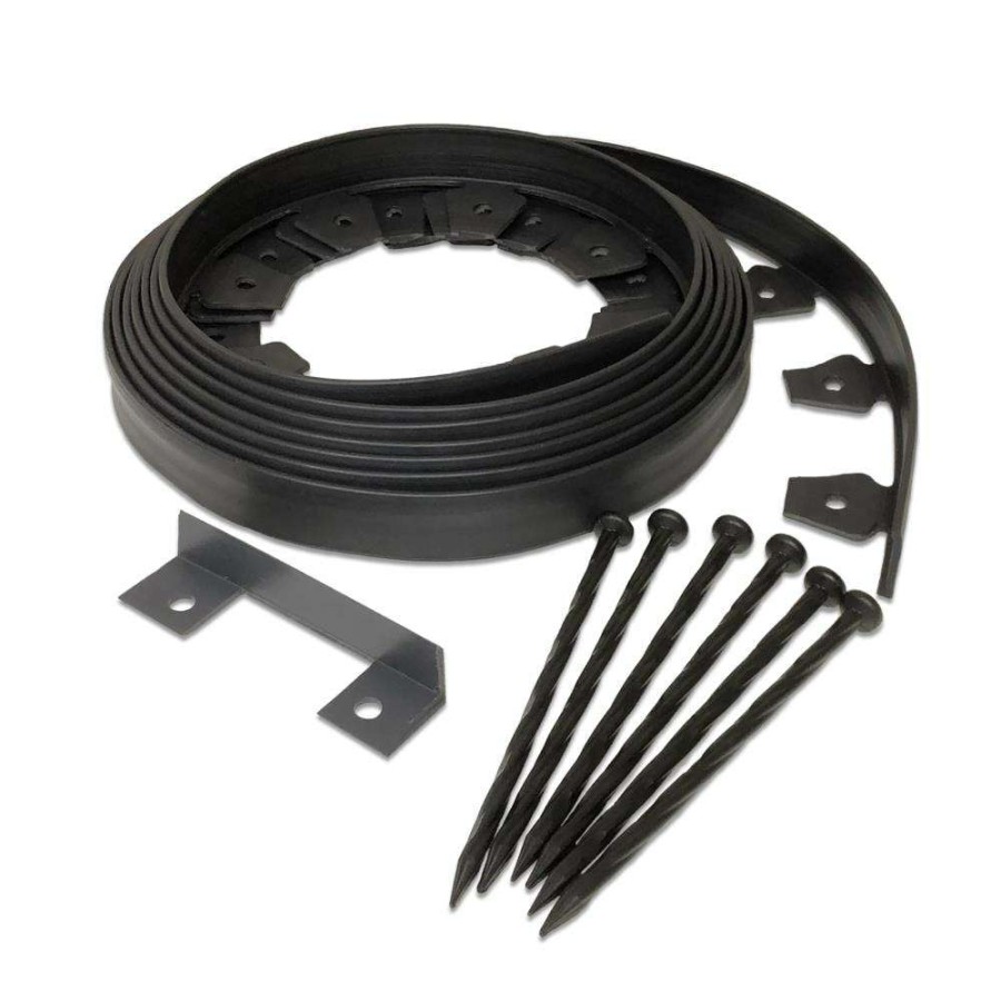 Edging * | Easyflex No-Dig 20-Ft Black Plastic Landscape Edging Roll