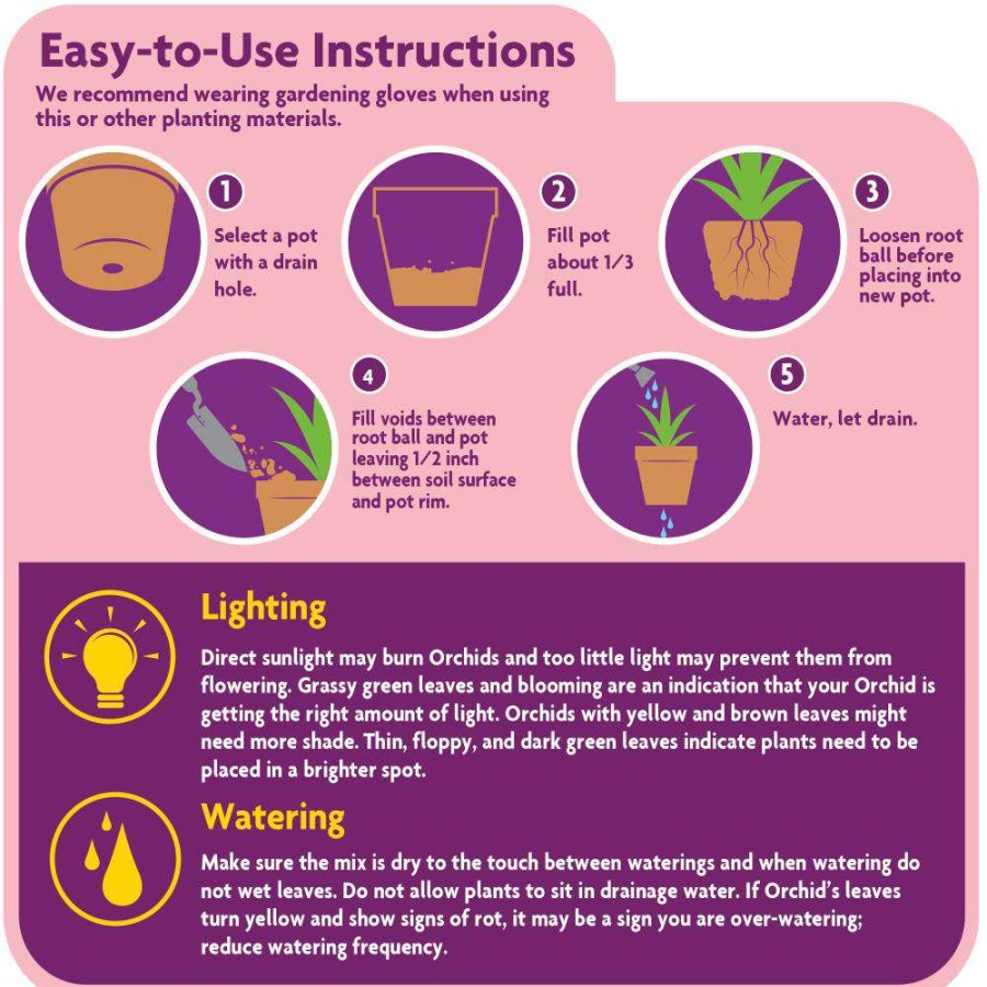 Soil & Soil Amendments * | Miracle-Gro Soil & Soil Amendments Orchid 8-Quart Potting Soil Mix