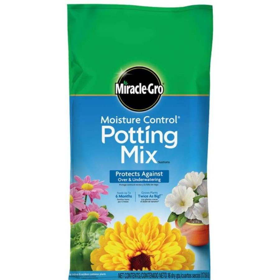 Soil & Soil Amendments * | Miracle-Gro Soil & Soil Amendments 16-Quart Potting Soil Mix