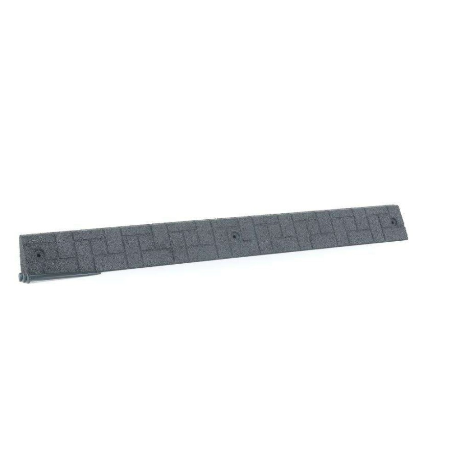 Edging * | Rubberific 4-Ft Gray Rubber Landscape Edging Section