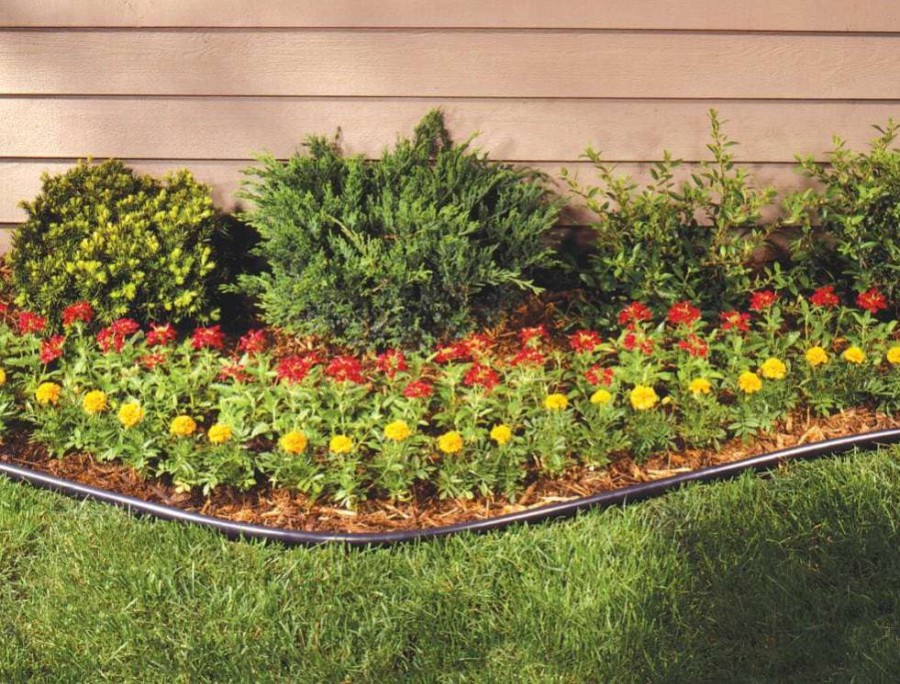 Edging * | Suncast Dig-In 40 Ft. Resin Edging 40-Ft Black Plastic Landscape Edging Roll