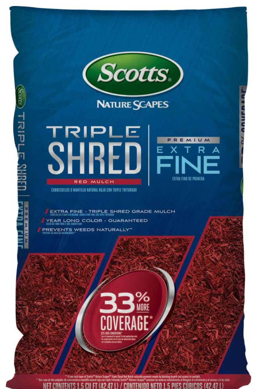 Mulch * | Scotts Nature Scapes Triple Shred 1.5-Cu Ft Red Mulch